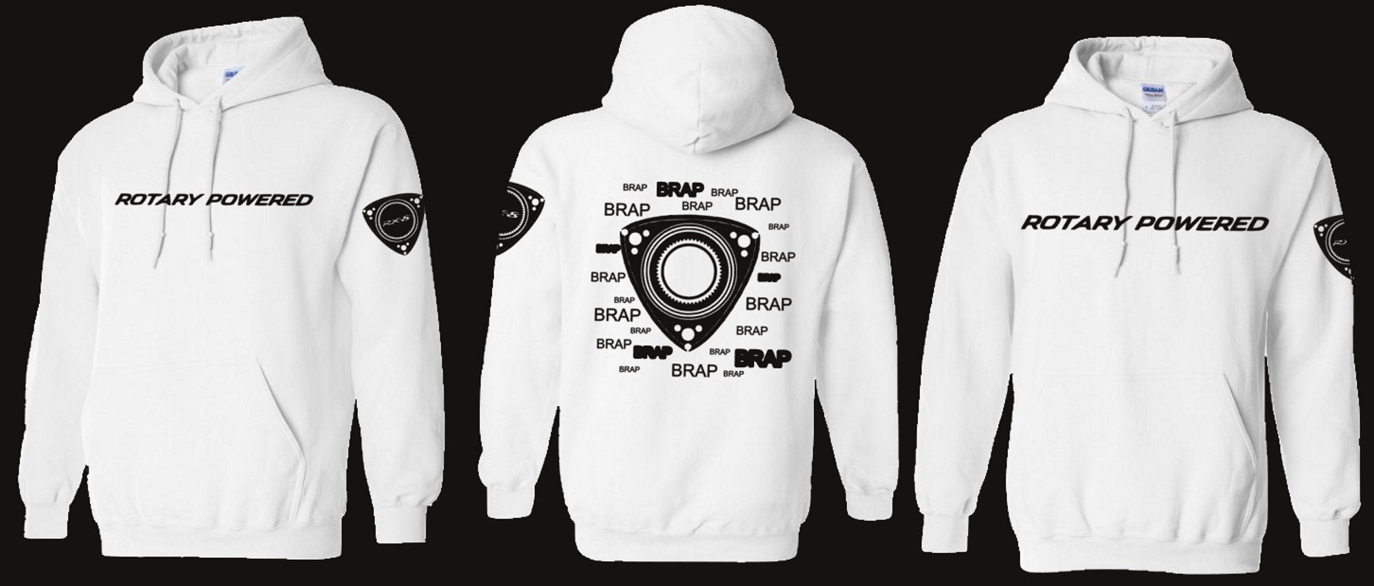 RX8 Rotary Brap Splatter White Sweatshirt Hoodie – UniPopsCo